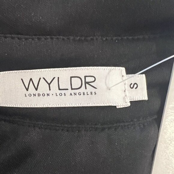 NWT WYLDR Revolve Sequin Dress Women's Small Matte Black Cocktail Party Halter - Picture 14 of 16